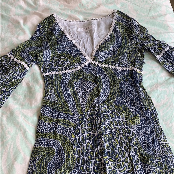 3 for $25 - Trina turk silk paisley dress small 0 - Picture 5 of 12